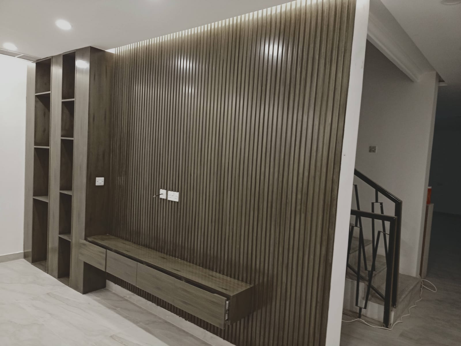 خلفية تلفزيون جبس 3D بتصميم فاخر